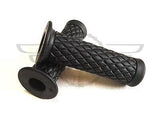 Black Motorcycle Bike Hand Grips 7/8" 22mm Pitbike Brat Cafe Racer YBR125 GN CG