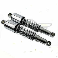 Rear Shock Absorbers Pair Chrome for Suzuki GN125 310mm