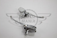 1" 25mm Hydraulic Clutch and Brake Master Cylinder Crome Lever Honda Harley