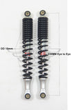 Rear shock absorbers Honda Innova ANF125 Pair 330mm Black All years