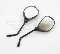 Rear View Mirror Pair x 2 Left & Right 10mm Yamaha YBR125 YBR 125 Black