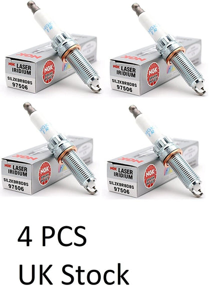 NGK SILZKBR8D8S Spark Plug 4 Pack BMW X5 Hybrid Drive 2015 onwards 4 CYL