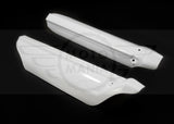 Shock Cover Shroud Leg Guard Left & Right White Lexmoto Adrenaline 125 Pulse RM