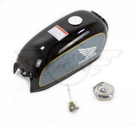 Reproduction Honda CD50 CD70 CD90 Benly Fuel Gas Pertol Tank Black