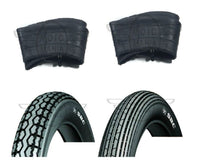 Front & Rear Tyres Tire Pair Tubes KAWASAKI AR50 AR80 AR125 KH100 KH125 KC100