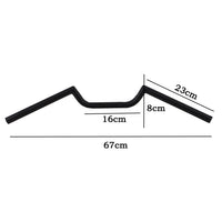 Motorcycle Handlebars Drag Bars Z Bars 22mm 7/8" 67cm Chrome Honda CG125