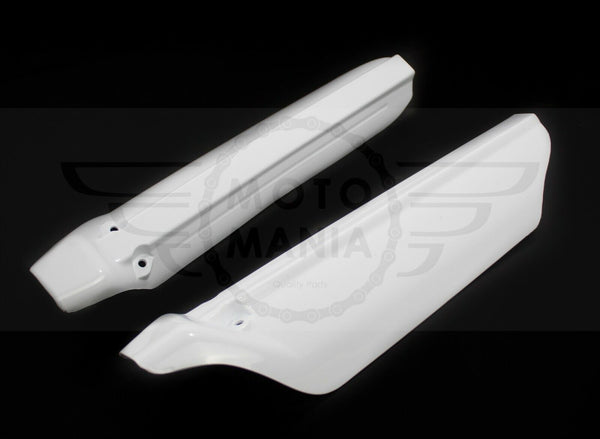 Shock Cover Shroud Leg Guard Left & Right White Lexmoto Adrenaline 125 Pulse RM