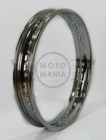 Universal motorcycle Wheel Rim 18x 2.15 Silver 36 Holes