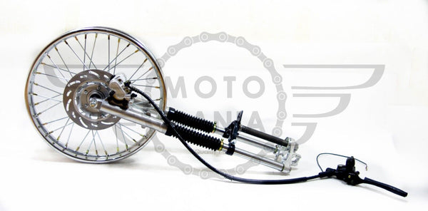  Customized Tracker Front Suspension Fork Kit Wheel Honda Cub C50 C70 C90 1.4x17