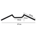 Motorcycle Handlebars Drag Bars Z Bars 22mm 7/8" 67cm Black Honda CG125 