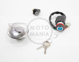 Ignition Switch Key Switch Fuel Gas Cap Lock For Suzuki GN125 1982-2001 6 Pin