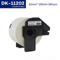 Printer labels for Brother DK11201 DK11202 DK11208 DK11209 DK22205 DK11241