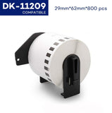 Printer labels for Brother DK11201 DK11202 DK11208 DK11209 DK22205 DK11241