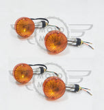 Front And Rear Indicators Chrome for Suzuki GN125 GN250 4 PCS