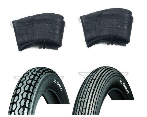 Front & Rear Tyres Tire Pair Tubes KYMCO PULSAR 125 SECTOR 125 ZING 125