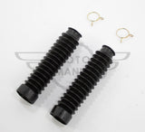 Rubber Fork Gaitors Rubber Boots Mud w Clips Honda CG125 CG 125