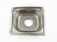 Stainless Steel Single Bowl Sink Insert Waste kit  37 X 32cm