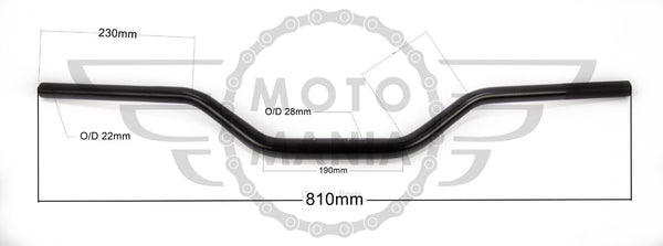 Aluminium Handlebar Handle bar Honda MSX125 Grom Black