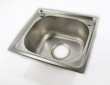 Stainless Steel Single Bowl Sink Insert Waste kit  37 X 32cm