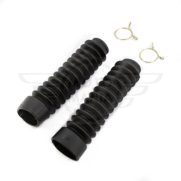 Rubber Fork Gaitors Rubber Boots Mud w Clips Honda CG125 CG 125