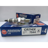 x4 NGK CR7HIX Spark Plug Iridium 7544 X1 Upgrade from CR7HSA Pack of 4