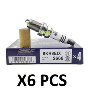 Genuine NGK BKR8EIX Iridium Spark Plug x6 Stock no 2688