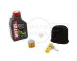 Suzuki GN125 Service kit Oil Filter Spark plug Air Filter Motul 10w40 NGK