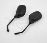 Rear View Mirror Pair x 2 Left & Right 10mm Yamaha YBR125 YBR 125 Black