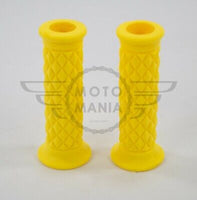 7/8" 22MM Cafe Racer Diamond Handlebar Grips yellow