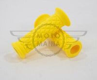 7/8" 22MM Cafe Racer Diamond Handlebar Grips yellow