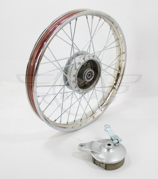 Rear Wheel & Brake Plate Honda Cub C50 C70 C90 1.40 x 17" Rim