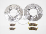 Front & Rear Brake Disc Pad Set Honda SH125 SH 125 SH150 2009 - 2012