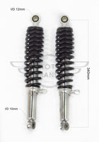 Universal Rear Shocks Black 340mm/13.4" Honda Cub C50 C70 C90