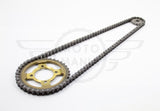 Chain and sprocket set Honda C90 Cub C50 C70 Heavy Duty Upgrade 12v Models