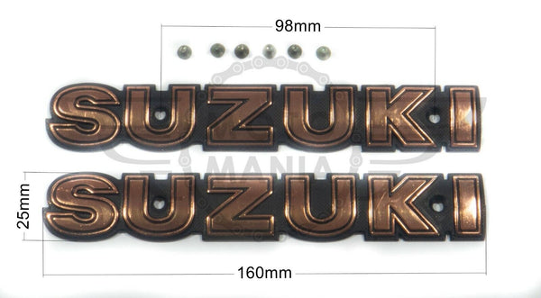 Metal Suzuki fuel Tank Gas tank Badge Emblem Decal For GN 125 GN150 GN250 GN400