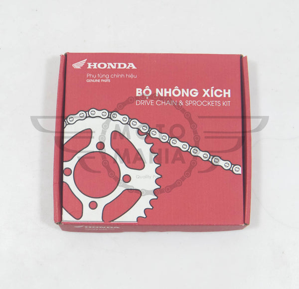 Upgraded Genuine Honda Chain and sprocket set Honda Cub C50 C70 C90 12v models