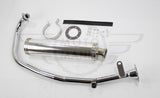 Custom Silencer Full Exhaust Muffler Yamaha YBR125 YBR 125 Silver