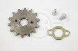 Sprocket & clips 420 14 Front Sprocket 17mm 420 14 T Honda Cub C50 C70 C90 Stomp