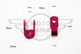 Rear Motorcycle Shock Risers 25mm Red